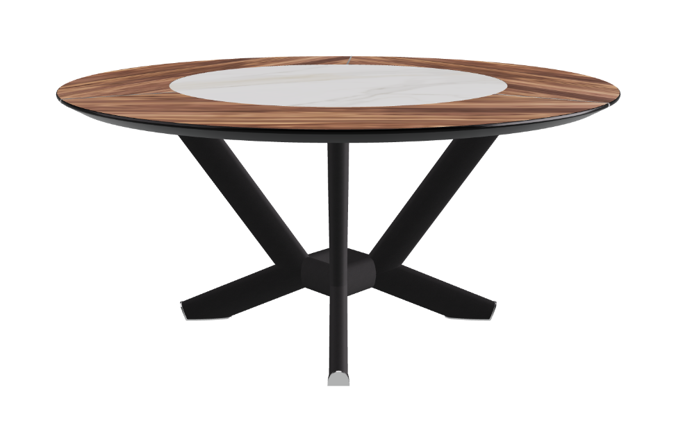 Cattelan Italia Planer Ker-Wood Round Dining Table 160