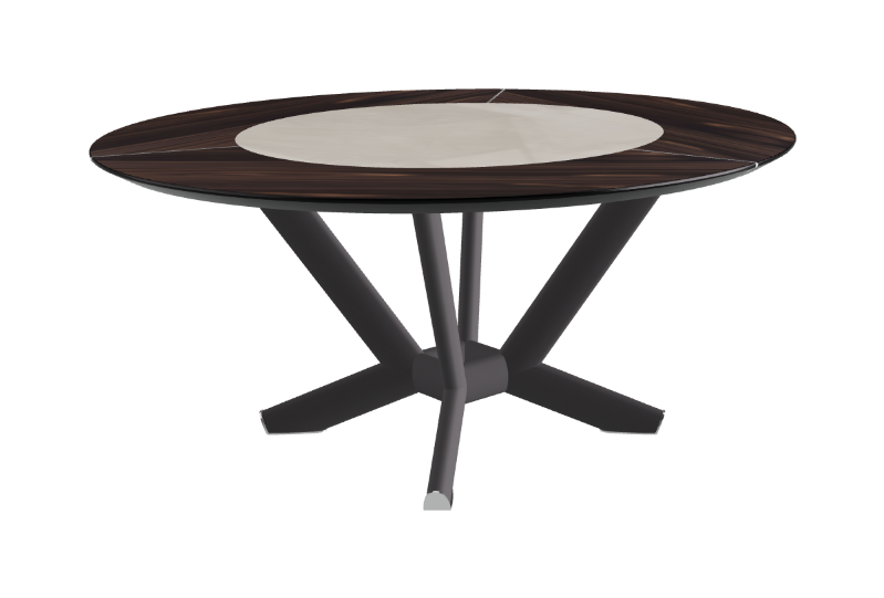Cattelan Italia Planer Ker-Wood Round Swivel Dining Table 160