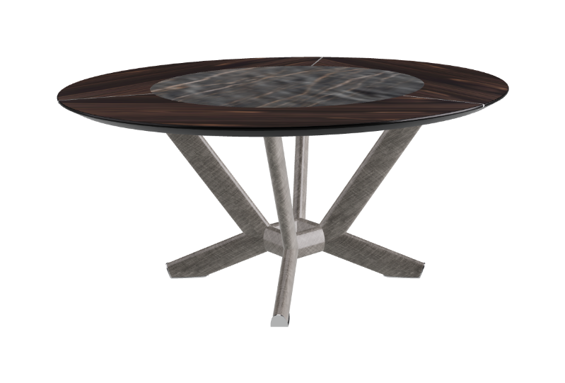 Cattelan Italia Planer Ker-Wood Round Swivel Dining Table 160