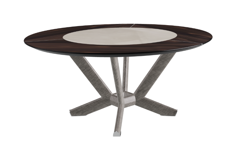 Cattelan Italia Planer Ker-Wood Round Swivel Dining Table 160