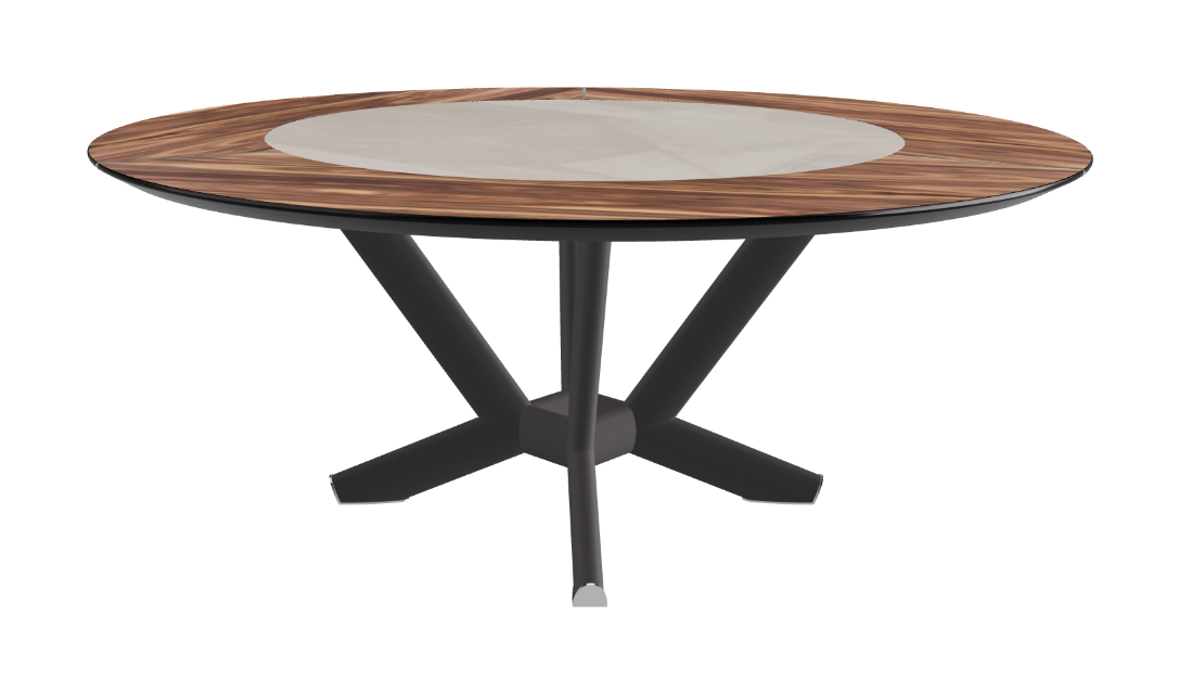 Cattelan Italia Planer Ker-Wood Round Dining Table 180