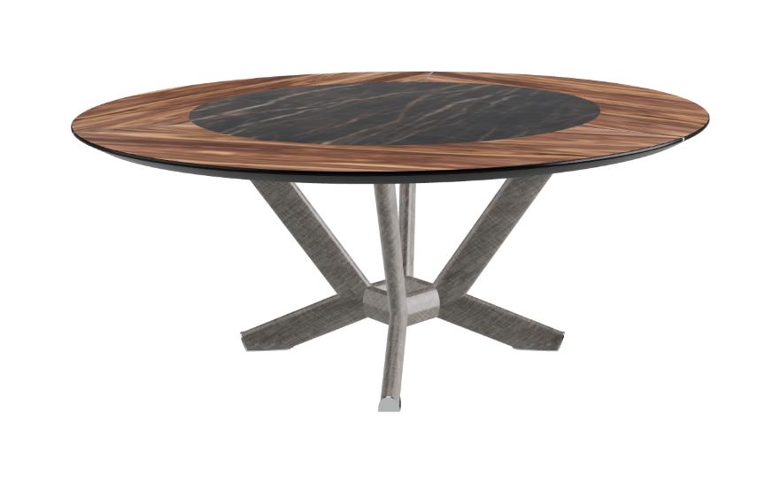 Cattelan Italia Planer Ker-Wood Round Swivel Dining Table 180