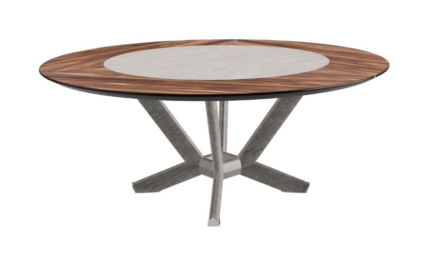Cattelan Italia Planer Ker-Wood Round Swivel Dining Table 180