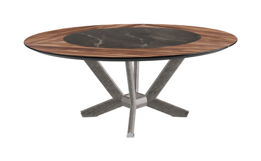 Cattelan Italia Planer Ker-Wood Round Swivel Dining Table 180
