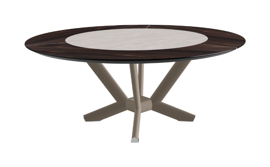 Cattelan Italia Planer Ker-Wood Round Swivel Dining Table 180