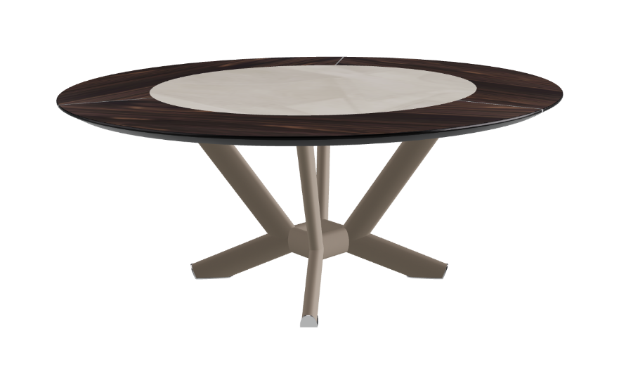 Cattelan Italia Planer Ker-Wood Round Swivel Dining Table 180