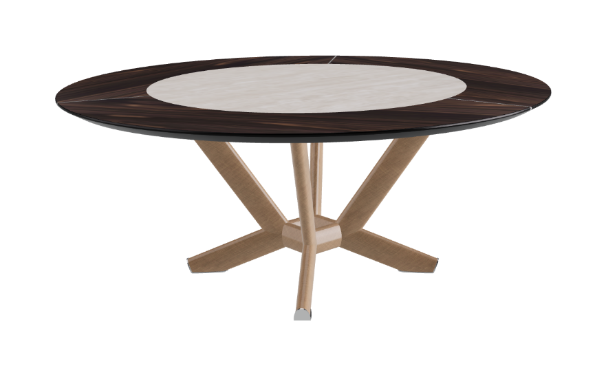 Cattelan Italia Planer Ker-Wood Round Swivel Dining Table 180