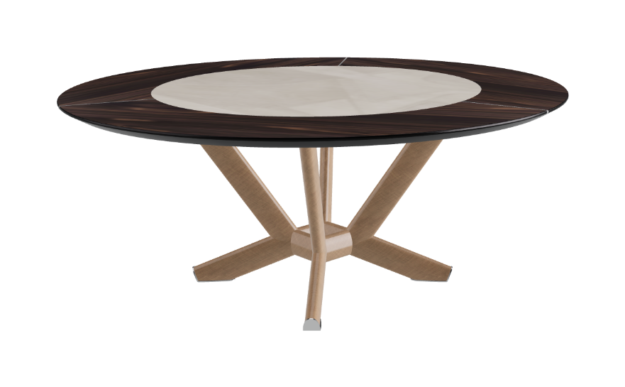 Cattelan Italia Planer Ker-Wood Round Swivel Dining Table 180