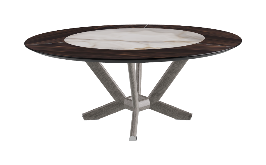 Cattelan Italia Planer Ker-Wood Round Swivel Dining Table 180