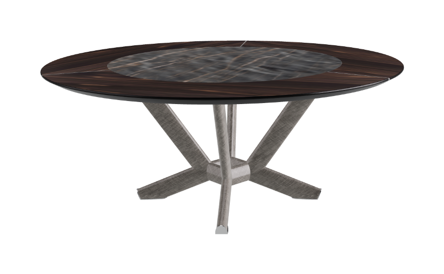Cattelan Italia Planer Ker-Wood Round Swivel Dining Table 180