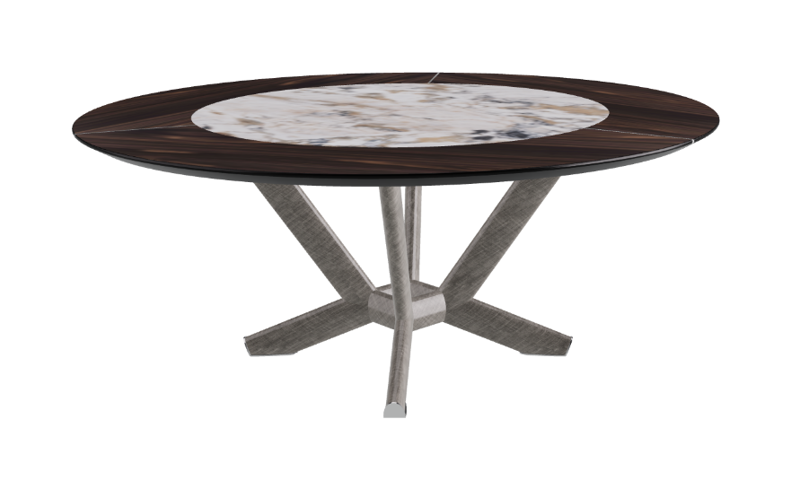 Cattelan Italia Planer Ker-Wood Round Swivel Dining Table 180