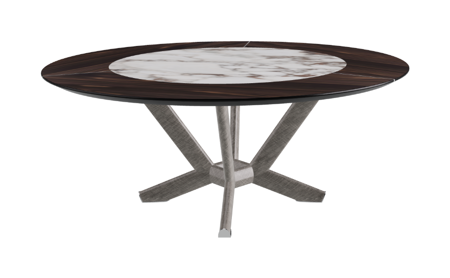 Cattelan Italia Planer Ker-Wood Round Swivel Dining Table 180