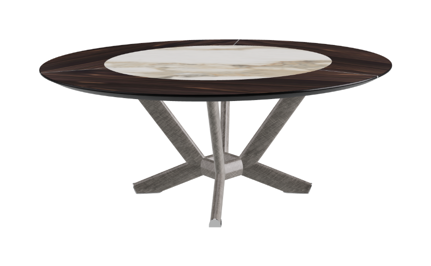 Cattelan Italia Planer Ker-Wood Round Swivel Dining Table 180