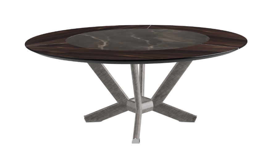 Cattelan Italia Planer Ker-Wood Round Swivel Dining Table 180