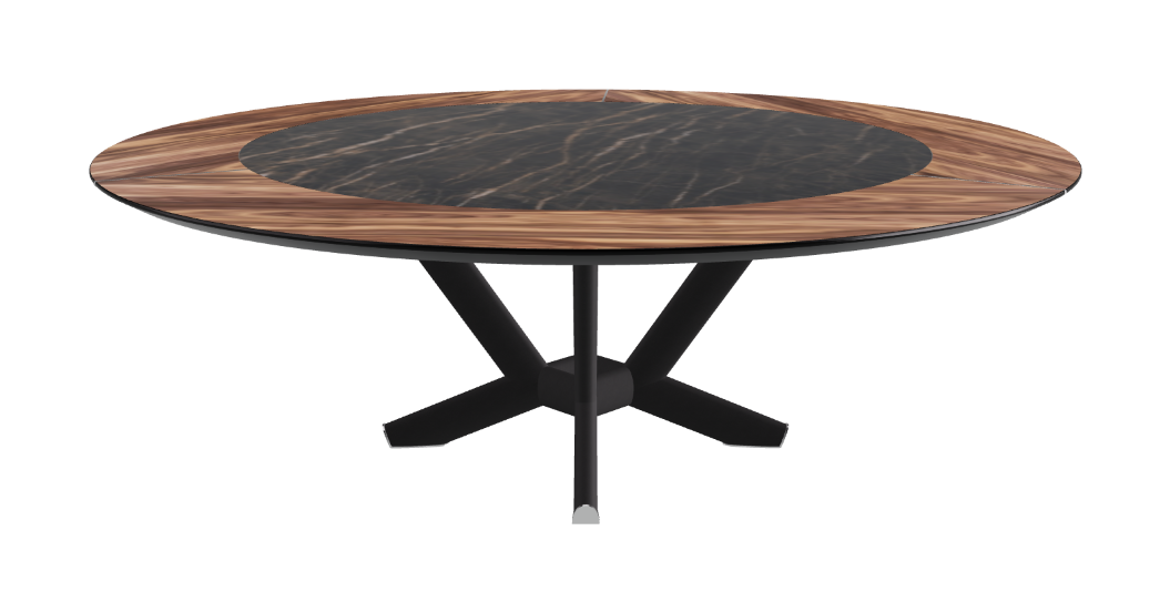 Cattelan Italia Planer Ker-Wood Round Swivel Dining Table 220