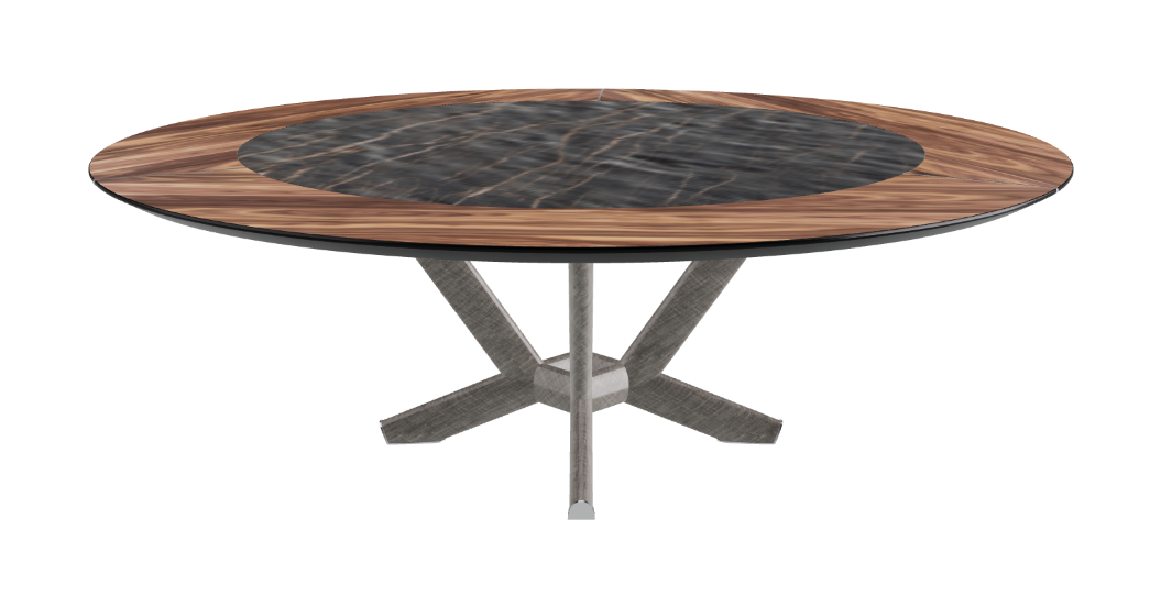 Cattelan Italia Planer Ker-Wood Round Swivel Dining Table 220