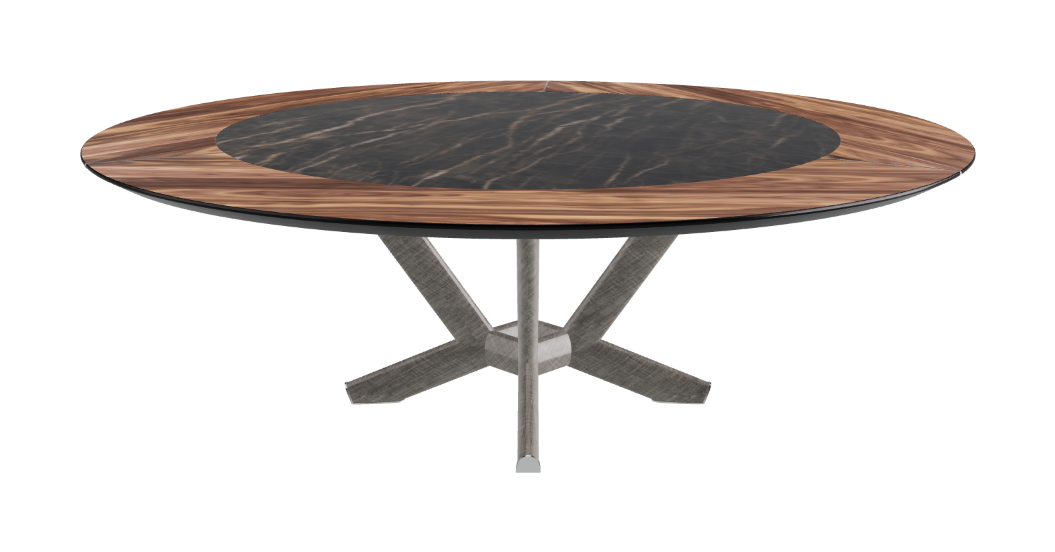 Cattelan Italia Planer Ker-Wood Round Swivel Dining Table 220