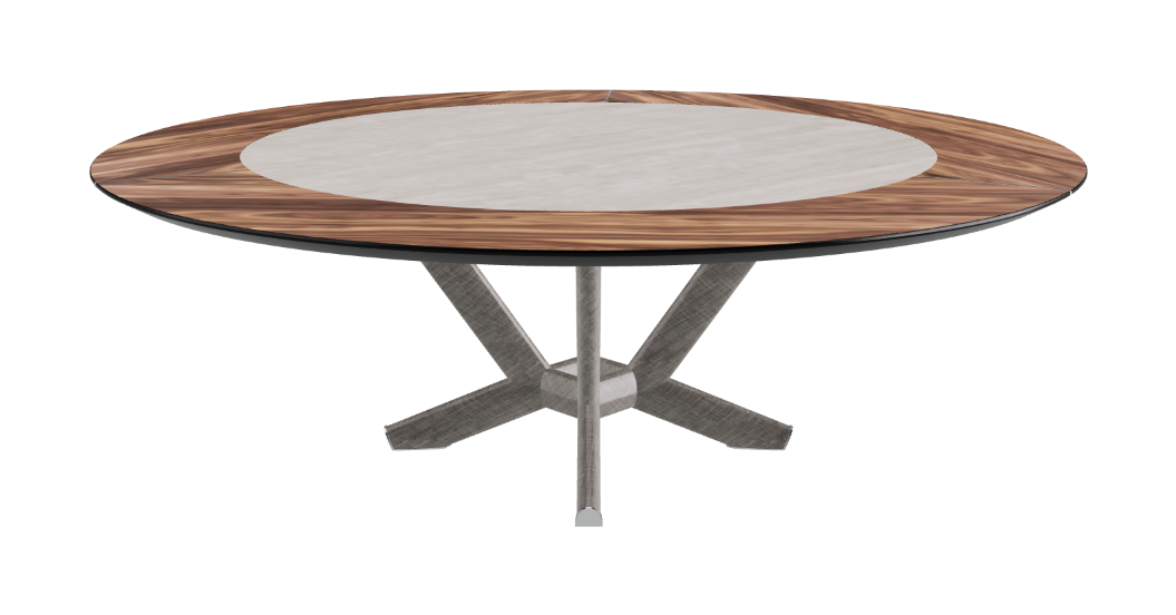 Cattelan Italia Planer Ker-Wood Round Swivel Dining Table 220