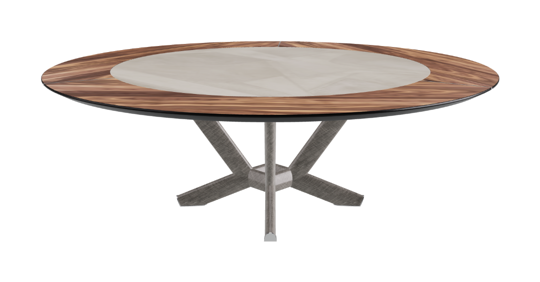 Cattelan Italia Planer Ker-Wood Round Swivel Dining Table 220