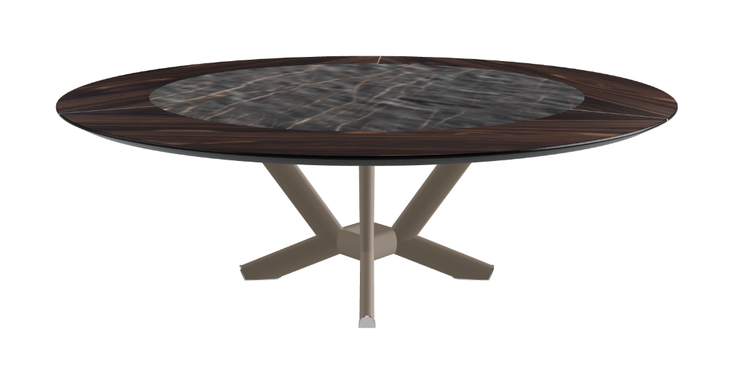 Cattelan Italia Planer Ker-Wood Round Swivel Dining Table 220