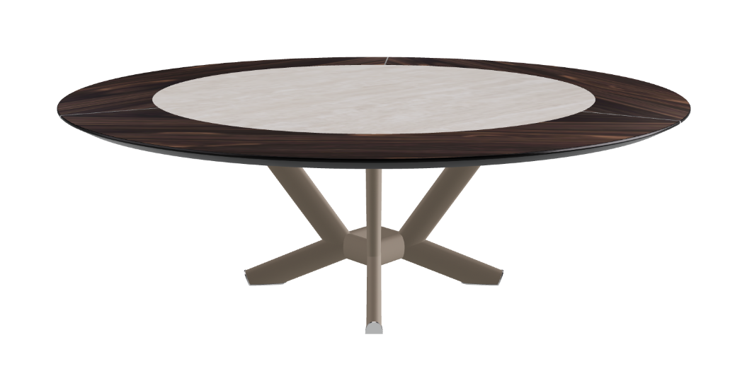 Cattelan Italia Planer Ker-Wood Round Swivel Dining Table 220