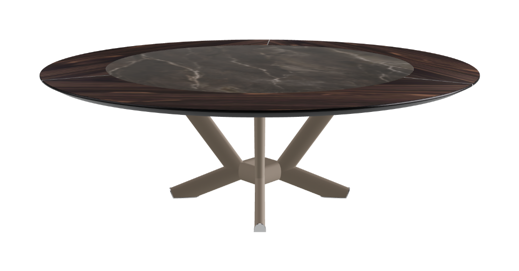 Cattelan Italia Planer Ker-Wood Round Swivel Dining Table 220
