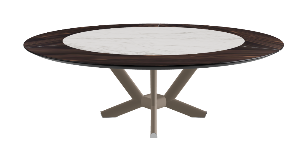 Cattelan Italia Planer Ker-Wood Round Swivel Dining Table 220