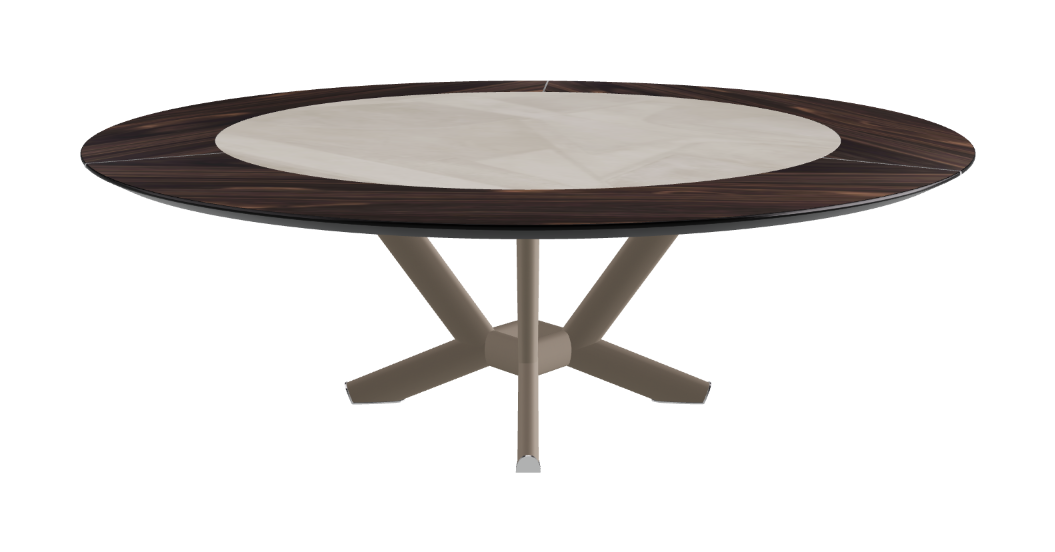 Cattelan Italia Planer Ker-Wood Round Swivel Dining Table 220