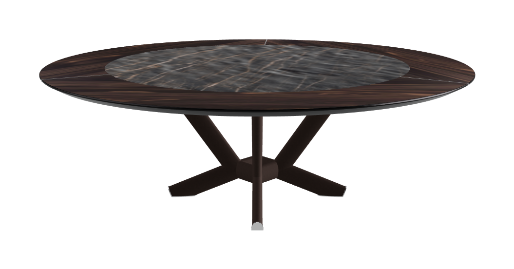 Cattelan Italia Planer Ker-Wood Round Swivel Dining Table 220