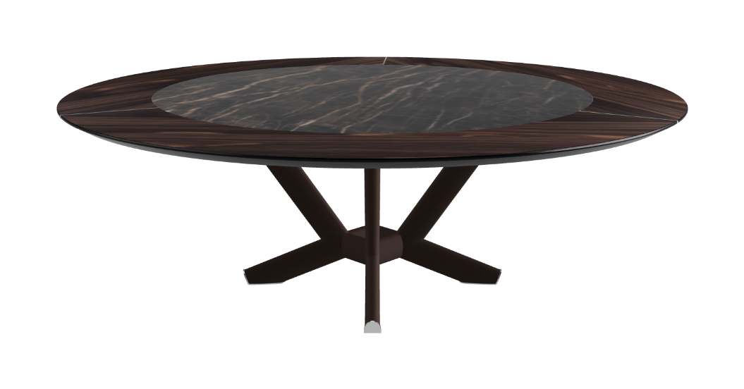 Cattelan Italia Planer Ker-Wood Round Swivel Dining Table 220