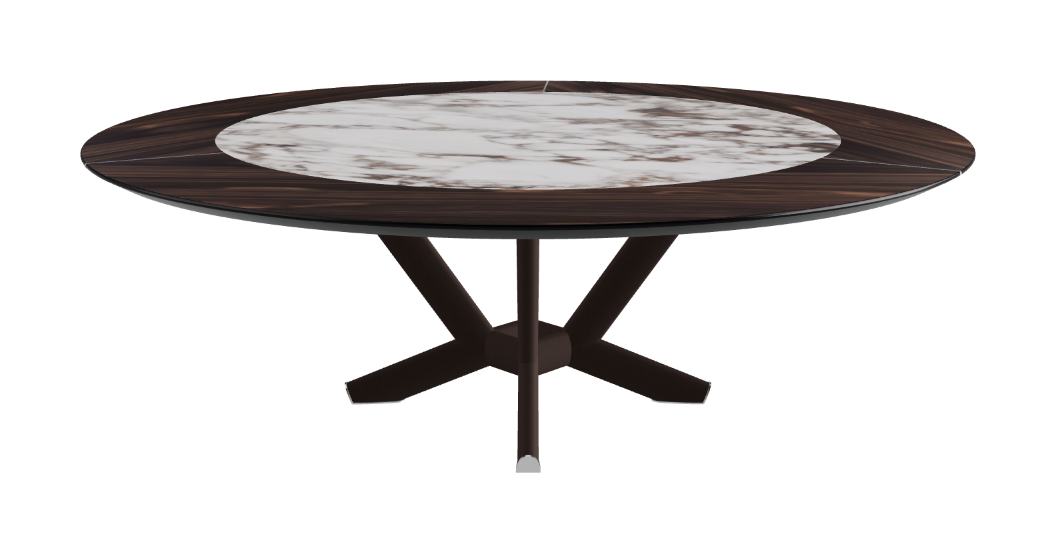 Cattelan Italia Planer Ker-Wood Round Swivel Dining Table 220
