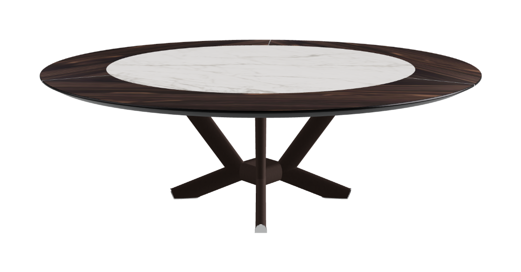 Cattelan Italia Planer Ker-Wood Round Swivel Dining Table 220