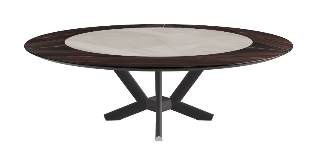 Cattelan Italia Planer Ker-Wood Round Swivel Dining Table 220