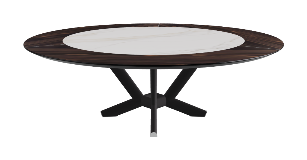 Cattelan Italia Planer Ker-Wood Round Swivel Dining Table 220