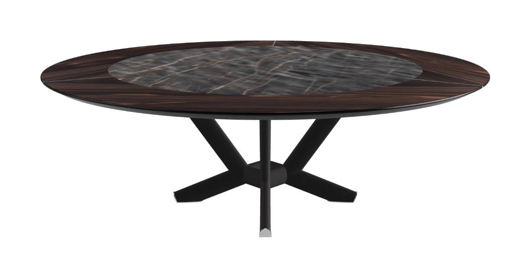 Cattelan Italia Planer Ker-Wood Round Swivel Dining Table 220