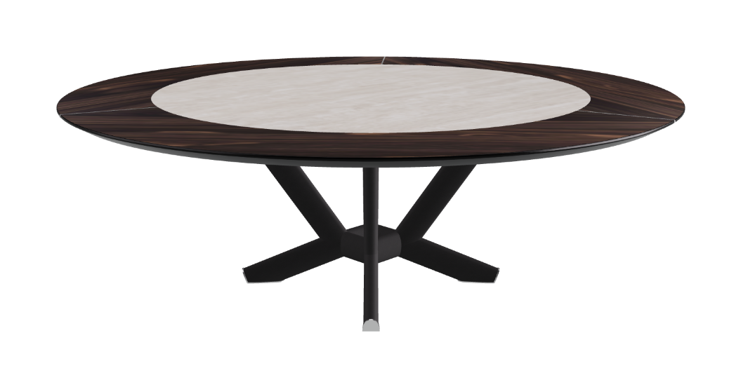Cattelan Italia Planer Ker-Wood Round Swivel Dining Table 220