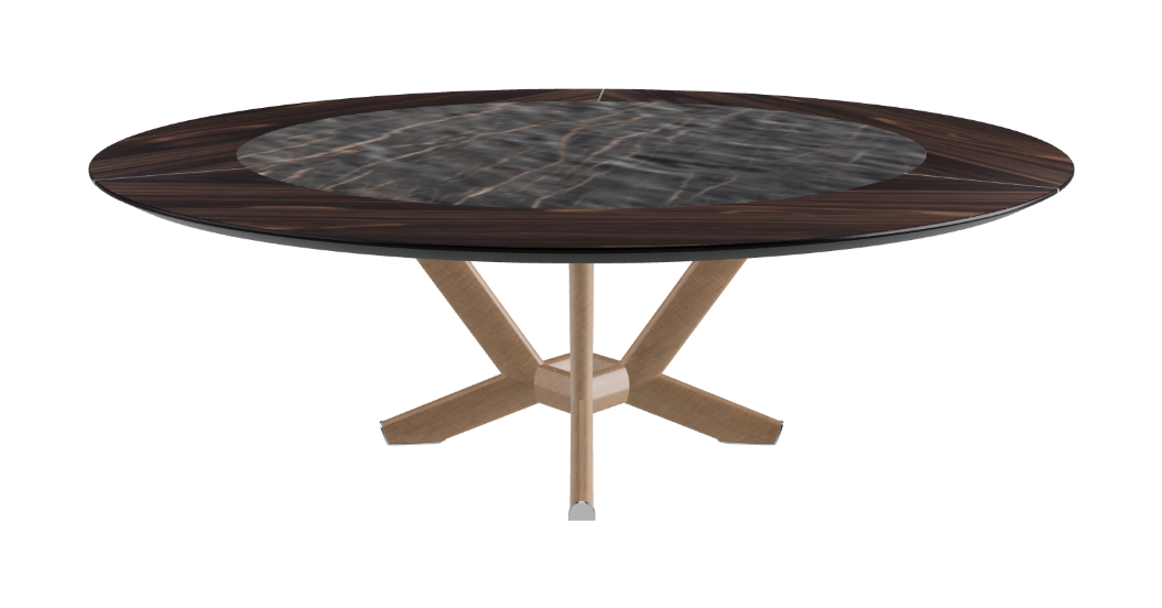 Cattelan Italia Planer Ker-Wood Round Swivel Dining Table 220