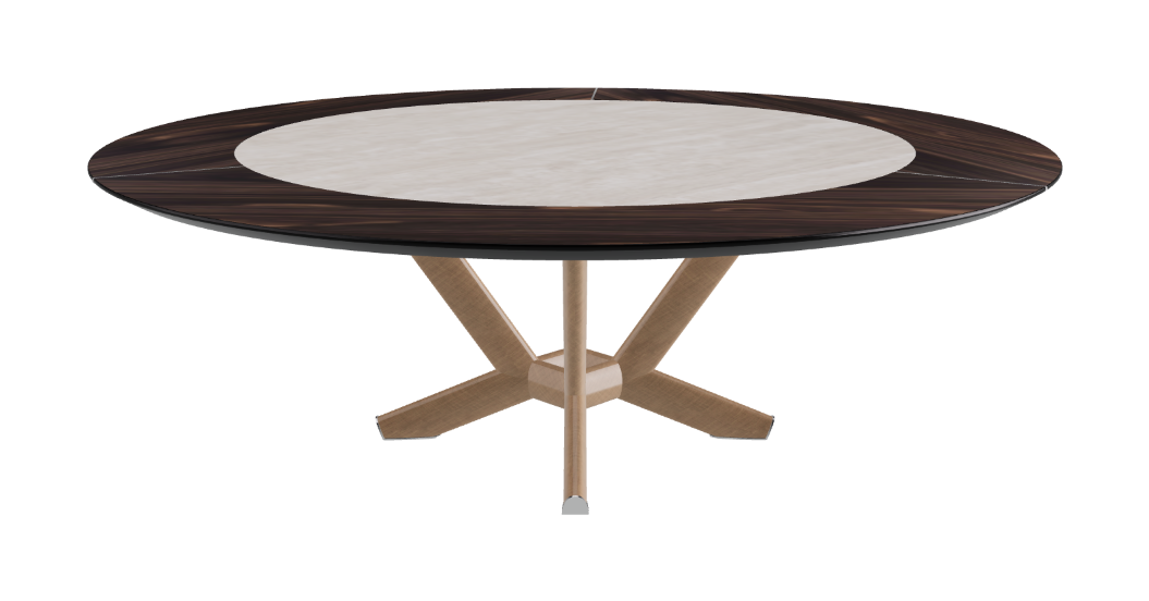 Cattelan Italia Planer Ker-Wood Round Swivel Dining Table 220