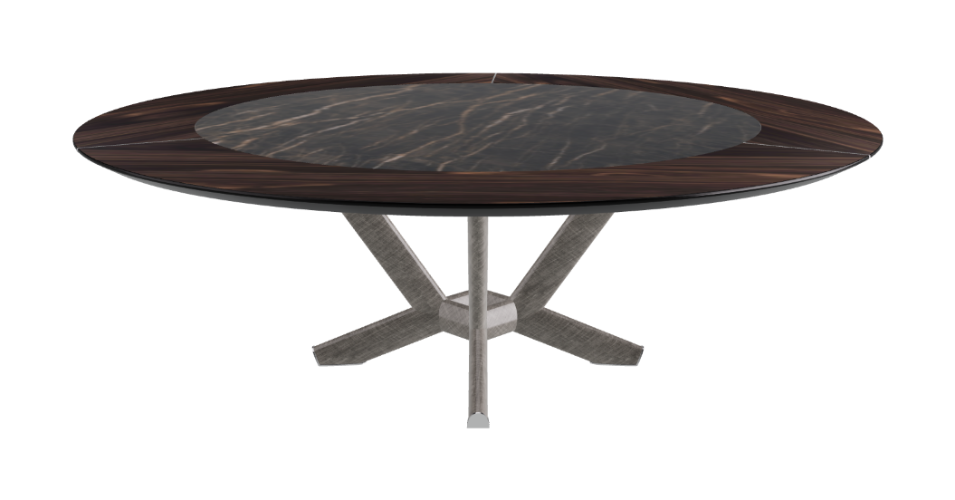 Cattelan Italia Planer Ker-Wood Round Swivel Dining Table 220