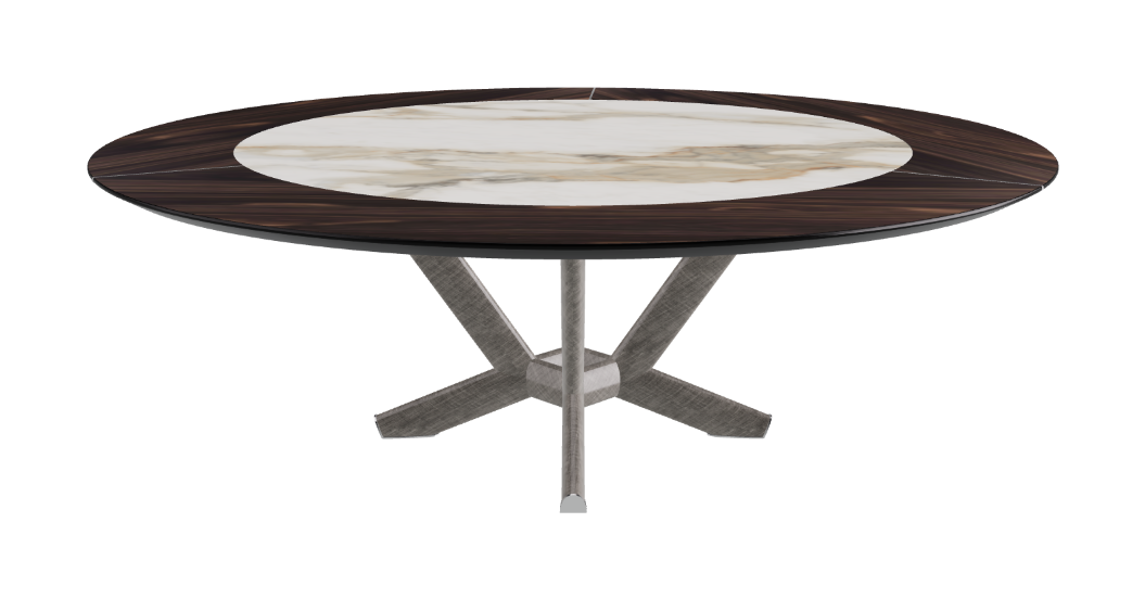Cattelan Italia Planer Ker-Wood Round Swivel Dining Table 220