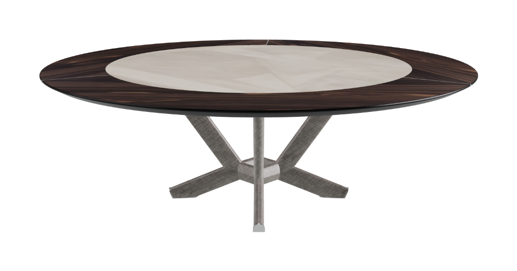 Cattelan Italia Planer Ker-Wood Round Swivel Dining Table 220