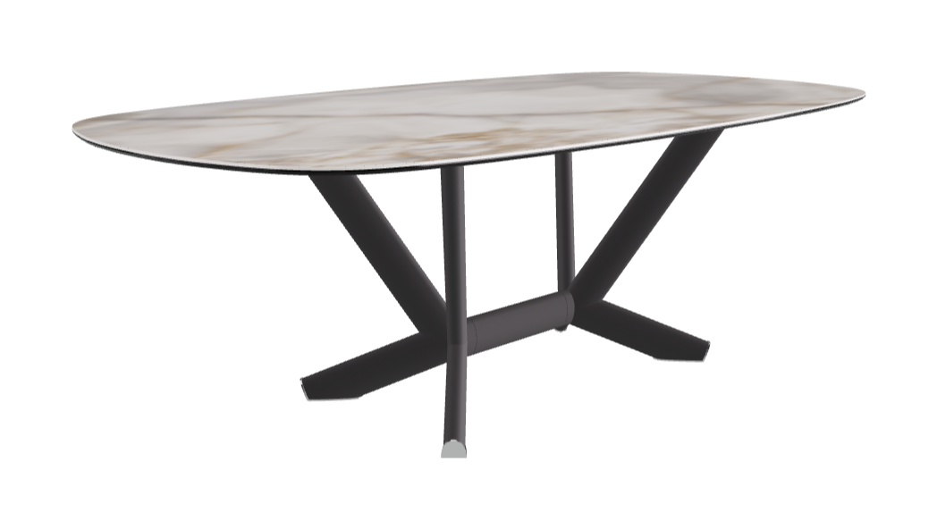 Cattelan Italia Planer Keramik Rectangular & Biscuit Shaped Dining Table 220 & 300