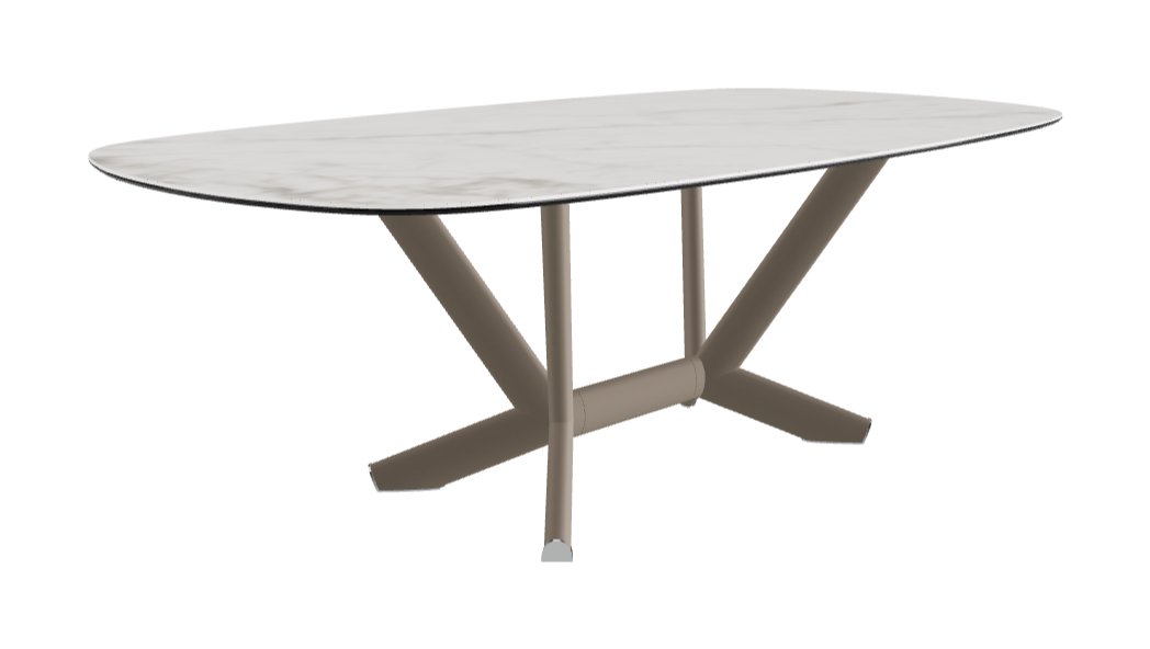 Cattelan Italia Planer Keramik Rectangular & Biscuit Shaped Dining Table 220 & 300