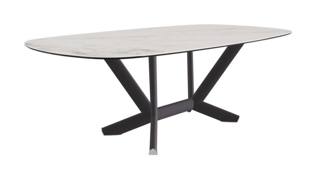 Cattelan Italia Planer Keramik Rectangular & Biscuit Shaped Dining Table 220 & 300