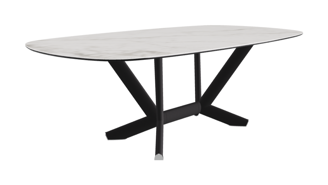 Cattelan Italia Planer Keramik Rectangular & Biscuit Shaped Dining Table 220 & 300