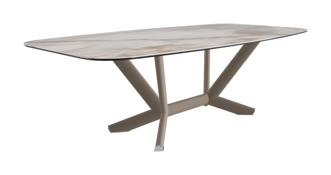 Cattelan Italia Planer Keramik Barrel Shaped Dining Table 200 & 240