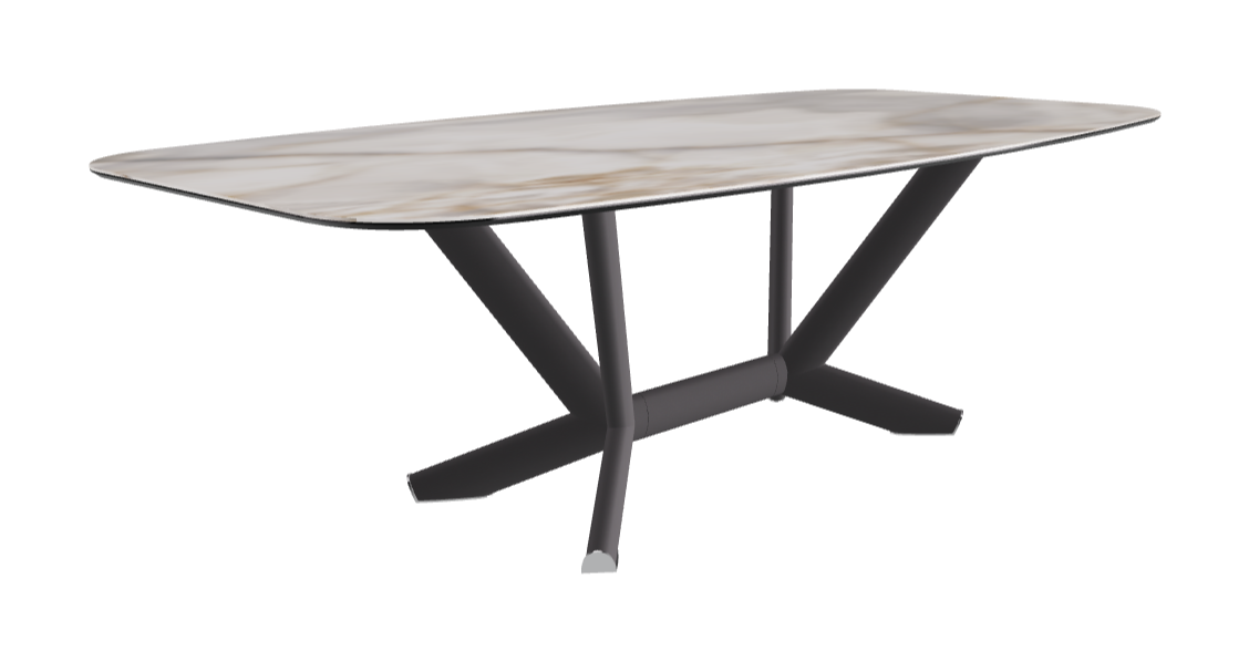 Cattelan Italia Planer Keramik Barrel Shaped Dining Table 200 & 240