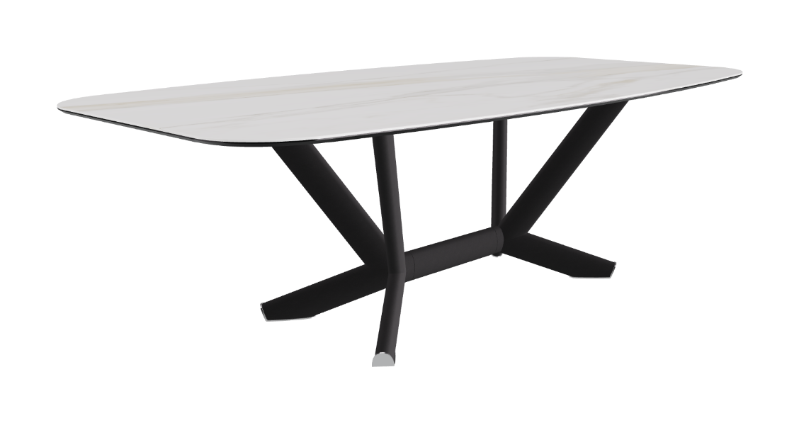 Cattelan Italia Planer Keramik Barrel Shaped Dining Table 200 & 240