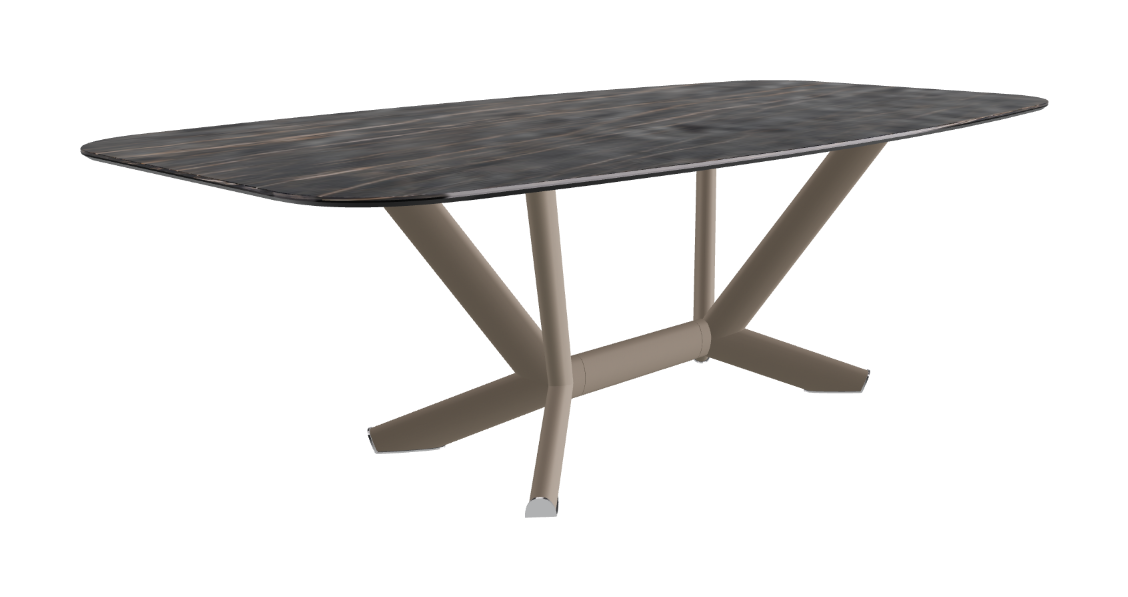Cattelan Italia Planer Keramik Barrel Shaped Dining Table 200 & 240
