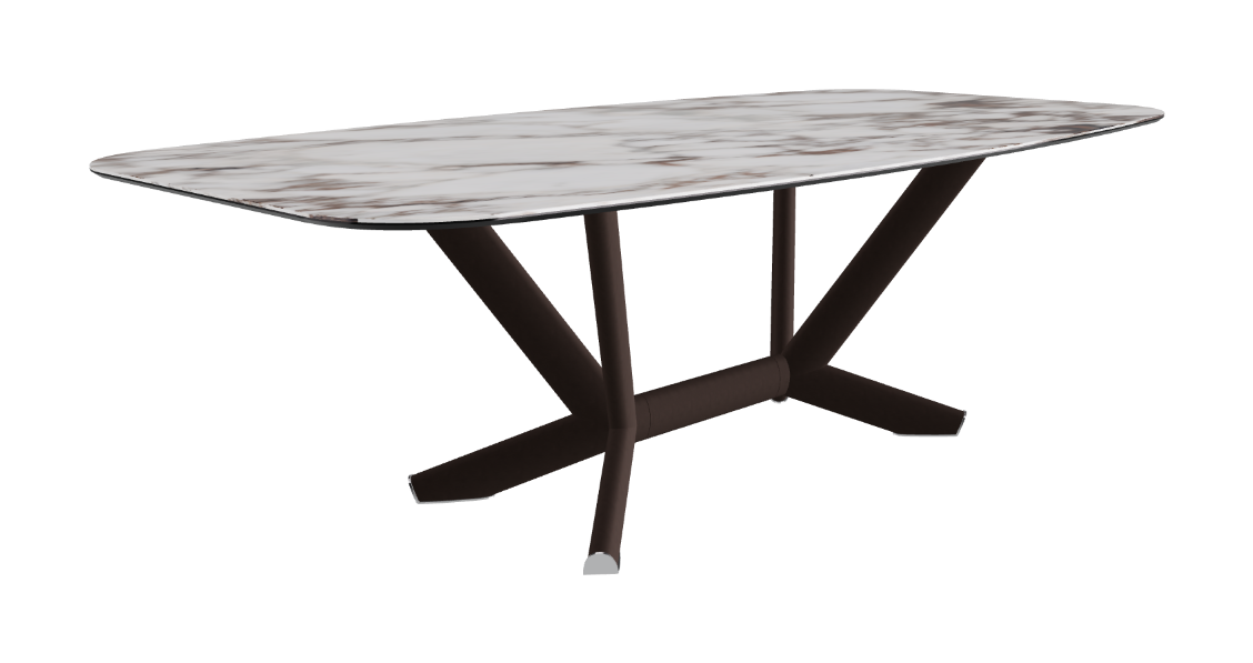 Cattelan Italia Planer Keramik Barrel Shaped Dining Table 200 & 240